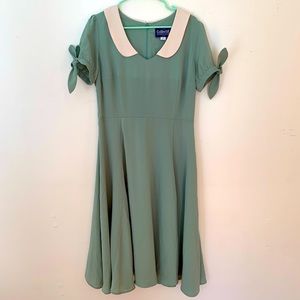 Collectif Vintage Sage Green dress